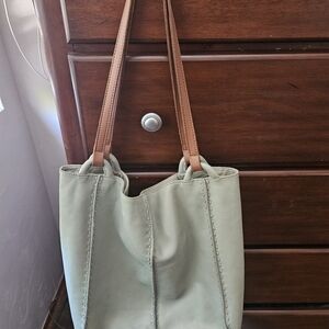 Sak Los Feliz Tall Tote Bag- Meadow Green